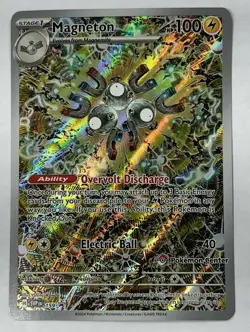 MINT ~ Magneton Pokemon Center Stamped Promo SVP 159 Pokemon TCG Card - Image 1