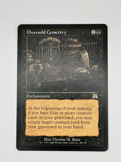 1X NM MTG Magic The Gathering Oversold Cemetery Onslaught Black Rare Card MJB - Image 1