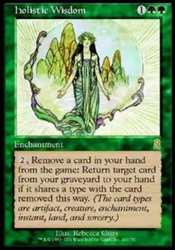 Holistic Wisdom -Foil Heavy Play MTG Odyssey - Image 1
