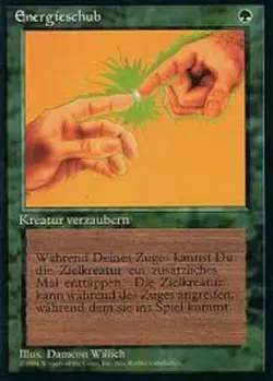 NM-Mint, German MTG Regular Instill Energy - German Foreign Black Bordered Revis - Image 1