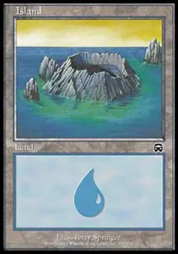 Island (335) -Foil Medium Play MTG Mercadian Masques - Image 1