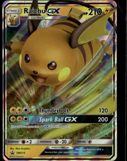 Raichu GX Promo SM Promos SM213 Lightning Holofoil Pokemon Card - Image 1