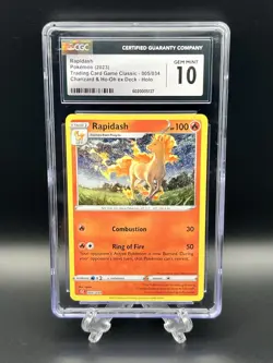 Rapidash 005/034 Charizard & Ho-Oh Holo ex Deck CGC 10 Pokemon TCG Card - Image 1