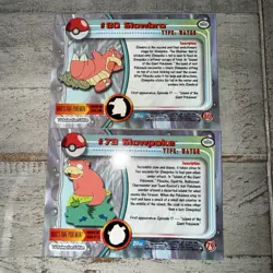 Pokemon Topps Chrome Slowpoke #79 & Slowbro #80 TV Animation Card Lot - Image 5