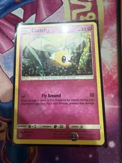 Pokemon Cutiefly 10/12 McDonalds Promo Holo 2017 Trading Card Pokemon Rare LP - Image 1