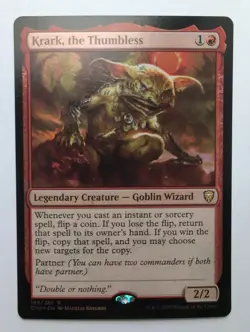 MTG Krark, The Thumbless (CMR) Commander Legends Foil Rare 189/361 - Image 1