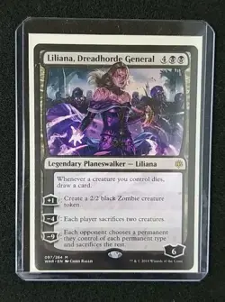 MTG Liliana, Dreadhorde General #097/264 War Of The Spark Magic NM/Packed Fresh - Image 2