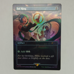 MTG Hatsune Miku Sol Ring Secret Lair Drop 1604 Borderless Foil English - Image 1