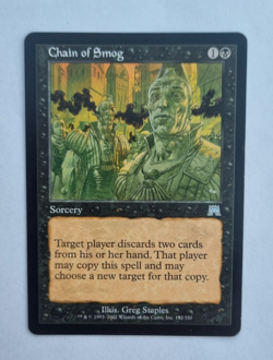 MTG Chain of Smog, Onslaught, Uncommon, Vintage, 132/350, NM, Unplayed - Image 1