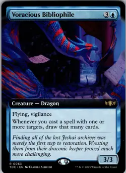 Voracious Bibliophile (Extended Art) Commander: Tarkir: Dragonstorm NM Normal - Image 1