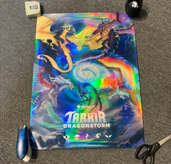 NEW Magic the Gathering Tarkir Dragonstorm Promo POSTER Foil TDM MTG FREE SHIP - Image 2