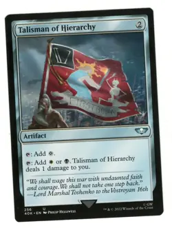 MTG Talisman of Hierarchy Universe Beyond Warhammer 40k Magic The Gathering TCG - Image 1
