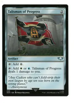 MTG Talisman of Progress 258 Universes Beyond Warhammer 40k Magic Gathering TCG - Image 1