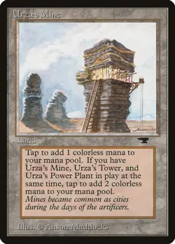 Urza's Mine (Tower) x1 LP - Antiquities - Magic the Gathering MtG - Image 1