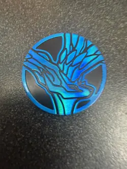 Pokemon Xerneas Blue Metallic Collector Coin TCG Promo Token 2014 - Image 3