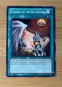 Cunning of the Six Samurai SDWA-EN027 Storm of Ragnarok Common NM Yu-Gi-Oh - Image 1
