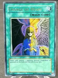 2009 Yu-Gi-Oh! Change of Heart MRD-060 Metal Raiders Unlimited UR Holo Foil - Image 1