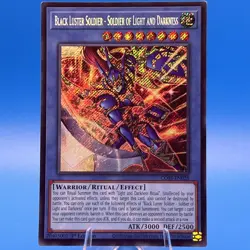 Yugioh Black Luster Soldier-Soldier of Light and Darkness CORI-EN028 Secret Rare - Image 1
