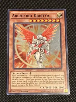 Yu-Gi-Oh! | Archlord Kristya (SR) DESO-EN050 Super Rare 1st Edition VLP/NM - Image 1