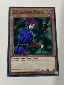 Yugioh - Magician of Faith & Faithfulness x 3 - 1st Edition NM - Plus Free Holo - Image 3