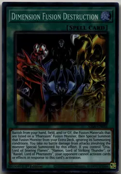 Dimension Fusion Destruction Super Rare Structure Deck: Sacred Beasts SDSA-EN046 - Image 1