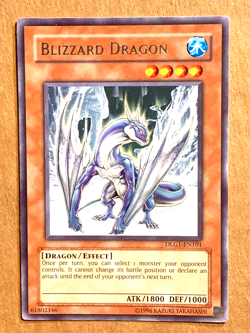 yugioh Blizzard Dragon DLG1-EN101 Rare NEAR MINT - Image 1