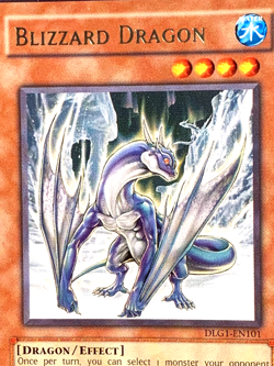 yugioh Blizzard Dragon DLG1-EN101 Rare NEAR MINT - Image 2