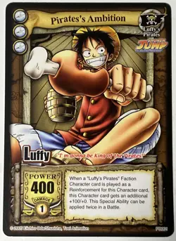 One Piece CCG Pirate’s Ambition Luffy PR001 2005 Shonen Jump Promo - Image 1