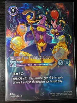 Disney Lorcana Winnie The Pooh And Piglet Hunny Mages Enchanted 234 Gradeable 10 - Image 1