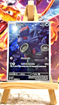 POKEMON TCG SHROUDED FABLE ZORUA 075/064 ILLUSTRATION RARE - Image 1