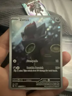 Pokemon TCG Zorua 075/064 Shrouded Fable Illustration Rare Near Mint Condition - Image 1