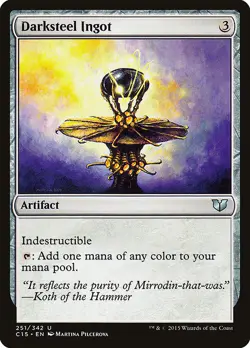 1x Darksteel Ingot NM Eng MTG - Commander 2015 - Image 1