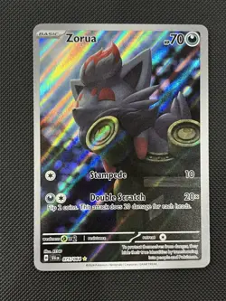 Pokemon TCG Zorua 075/064 Shrouded Fable Holo Illustration Card Near Mint - Image 1