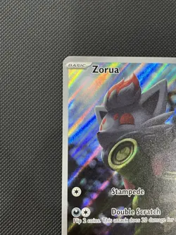 Pokemon TCG Zorua 075/064 Shrouded Fable Holo Illustration Card Near Mint - Image 2