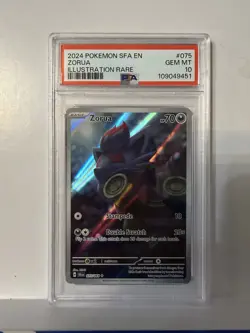 Zorua 075/064 Sv: Shrouded Fable Holo Illustration Rare PSA 10 Pokemon TCG - Image 1