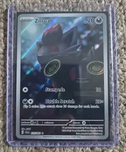 Pokemon TCG Zorua Holo Card Illustration Shrouded Fable 075/064 - Image 1