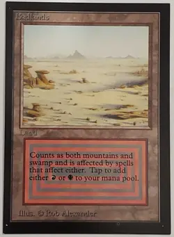 Bandlands dual land Collectors Edition Beta Unplayed MTG CE NM+ See Pics - Image 1