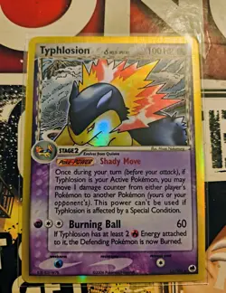 Pokemon TCG Typhlosion EX Dragon Frontiers Holo Rare Card 12/101 Delta Species - Image 1