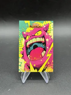 Gengar Scream Cracked Ice Pokemon Halloween Database Card 2 Peru Us Seller - Image 1