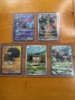 Pokemon TCG 5 Card Lot White Flare EN Bouffalant SIR, Cofagrigus IR, Patrat IR - Image 1
