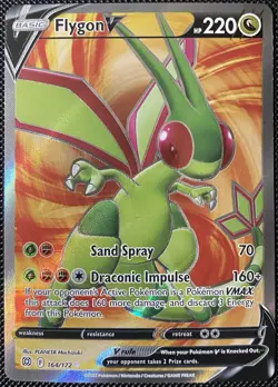 Flygon V (Full Art) 164/172 Swsh09: Brilliant Stars Holo - Pokemon Card - Image 1
