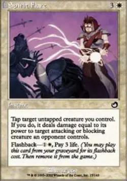 Spirit Flare - Foil ~ Moderately Played Torment MTG Magic UltimateMTG White Card - Image 1