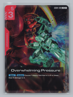 4x Overwhelming Pressure GD04-109 Rare Phantom Aria GD04 Gundam Card Game NM - Image 4