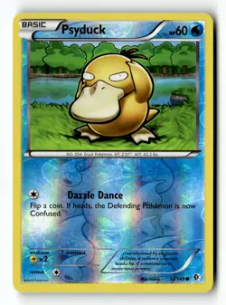Pokemon Card Psyduck (32) Reverse Holo LP Boundaries Crossed 32/149 - Image 1