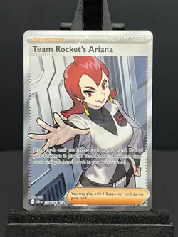 Pokemon TCG Team Rocket's Ariana 224/182 Destined Rivals Ultra Rare NM - Image 1