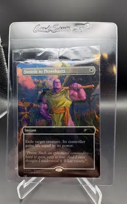 Swords to Plowshares (Borderless) (Magazine Insert) Media Promos Foil - Image 1