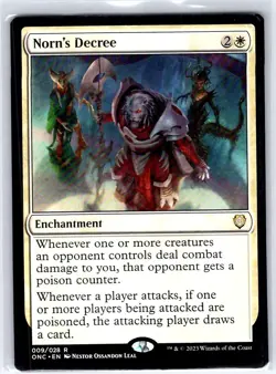 Norn's Decree 9 R Commander: Phyrexia: All Will Be One MTG LP - Image 1