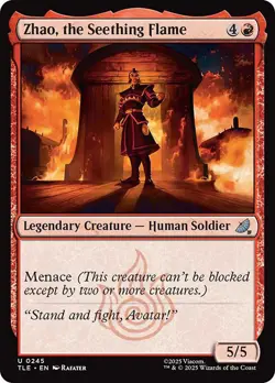 MTG ZHAO, THE SEETHING FLAME 245 FOIL EXC - ZHAO, LA FIAMMA RIBOLLENTE - TLE EN - Image 1