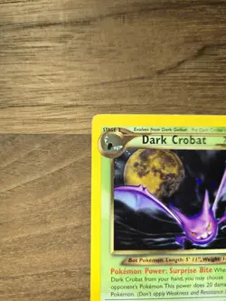 Pokemon TCG Dark Crobat 2/105 Neo Destiny Holo Rare Unlimited Stage 2 70 HP EN - Image 2