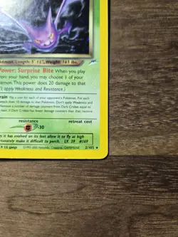 Pokemon TCG Dark Crobat 2/105 Neo Destiny Holo Rare Unlimited Stage 2 70 HP EN - Image 4